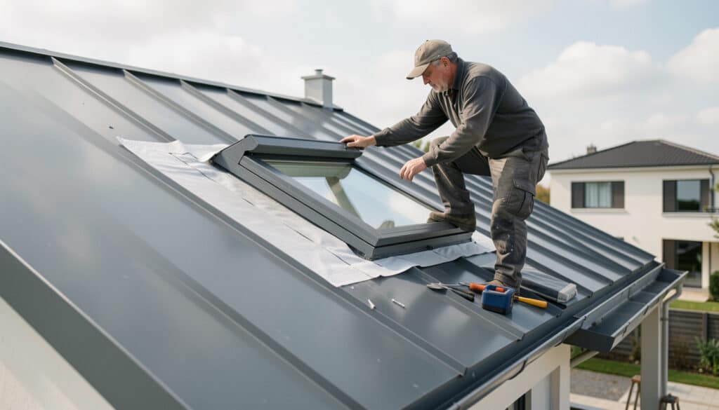 Installer un Velux sur un toit en bac acier sans fuite