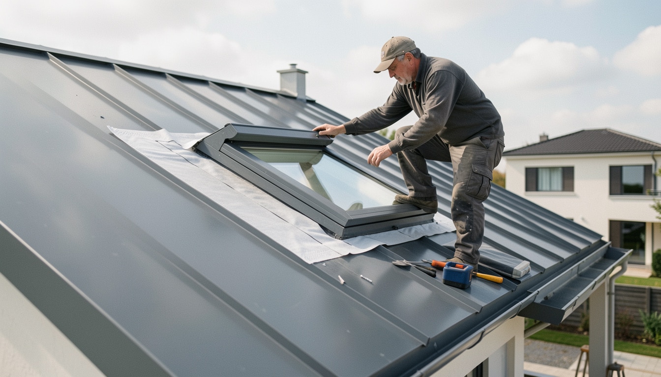 Installer un Velux sur un toit en bac acier sans fuite