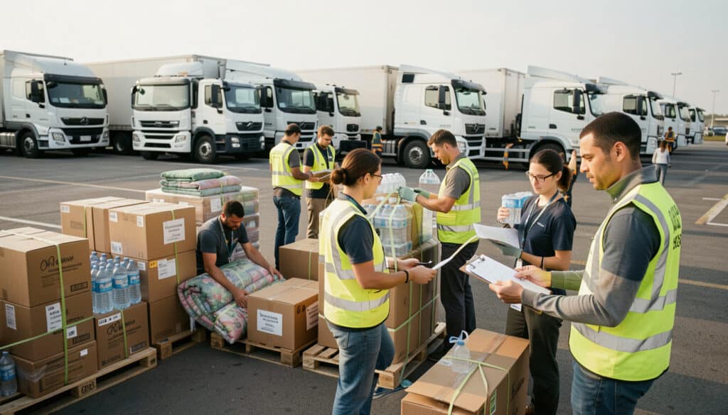 Comment organiser un convoi humanitaire efficace