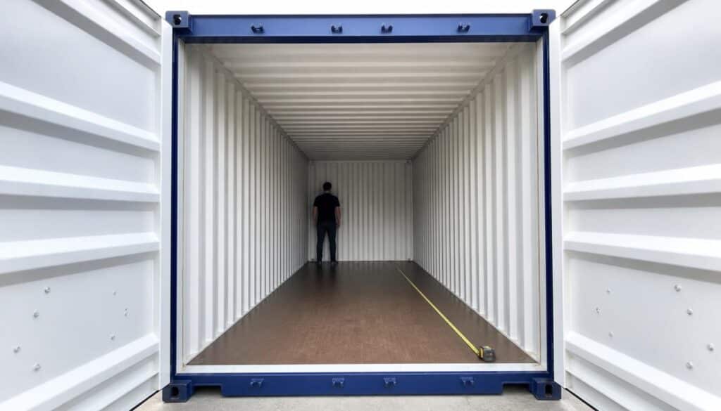 Dimensions intérieures d’un container de 20 pieds