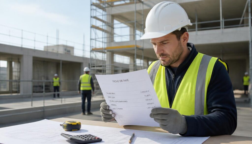 Smic dans le bâtiment : comment lire son salaire